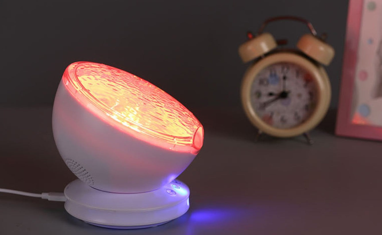 Ocean Wave Projector LED Night Light Remote