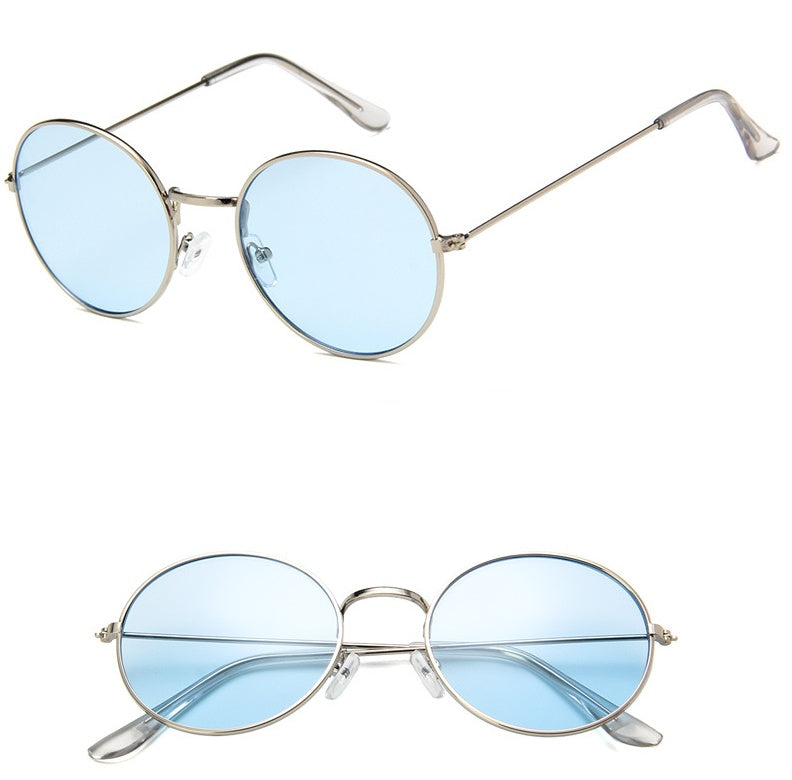 New round jelly sunglasses