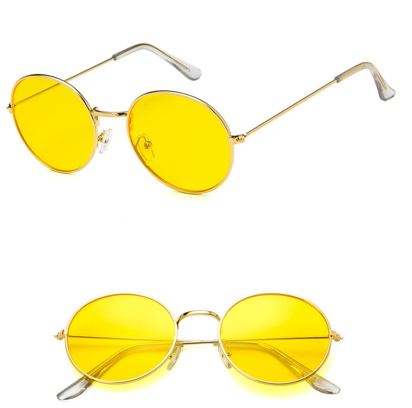 New round jelly sunglasses