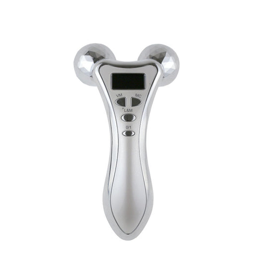 Roller shaping face massager