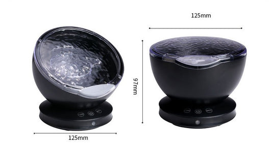 Ocean Wave Projector LED Night Light Remote