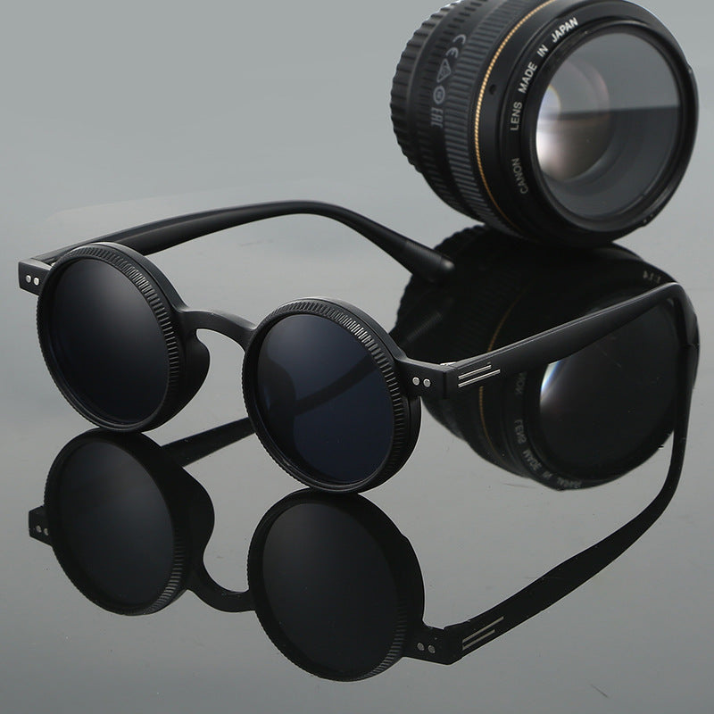 Adjustable Zoom Round Frame Polarized Sunglasses