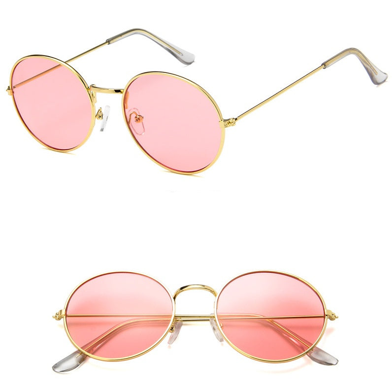 New round jelly sunglasses
