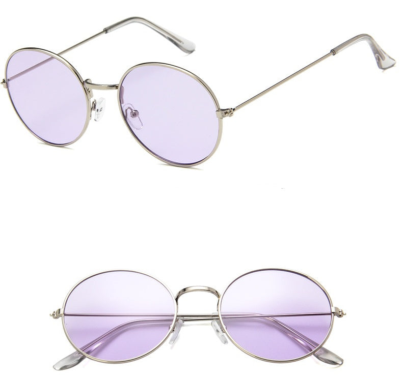 New round jelly sunglasses