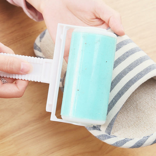 Roller sticking device