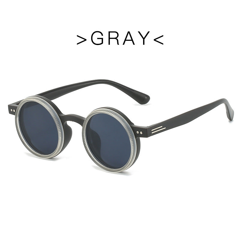 Adjustable Zoom Round Frame Polarized Sunglasses
