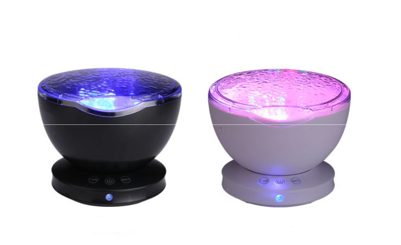 Ocean Wave Projector LED Night Light Remote
