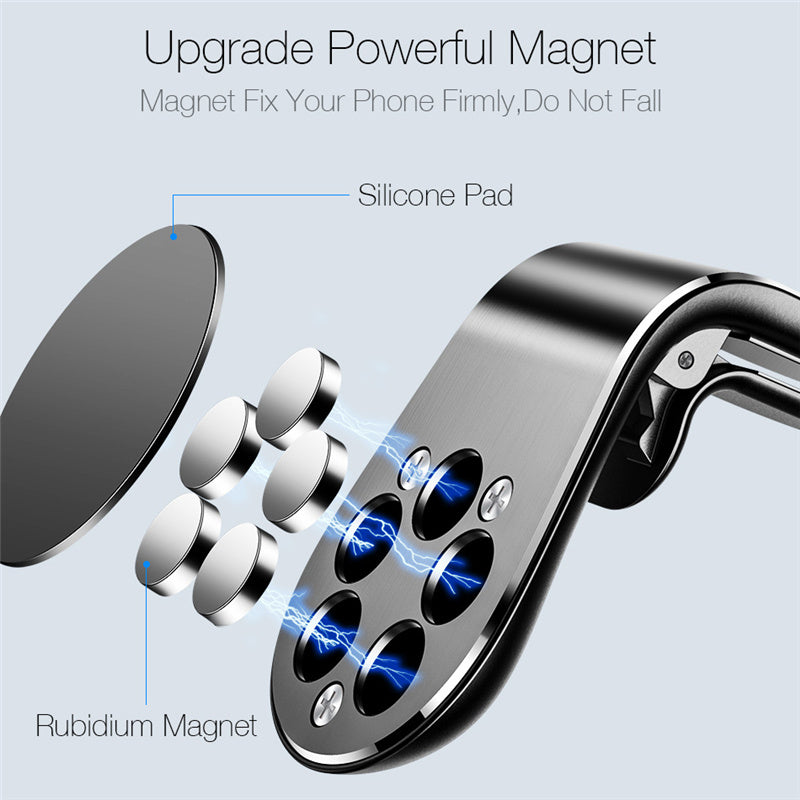 Magnetic Car Phone Holder Stand 360