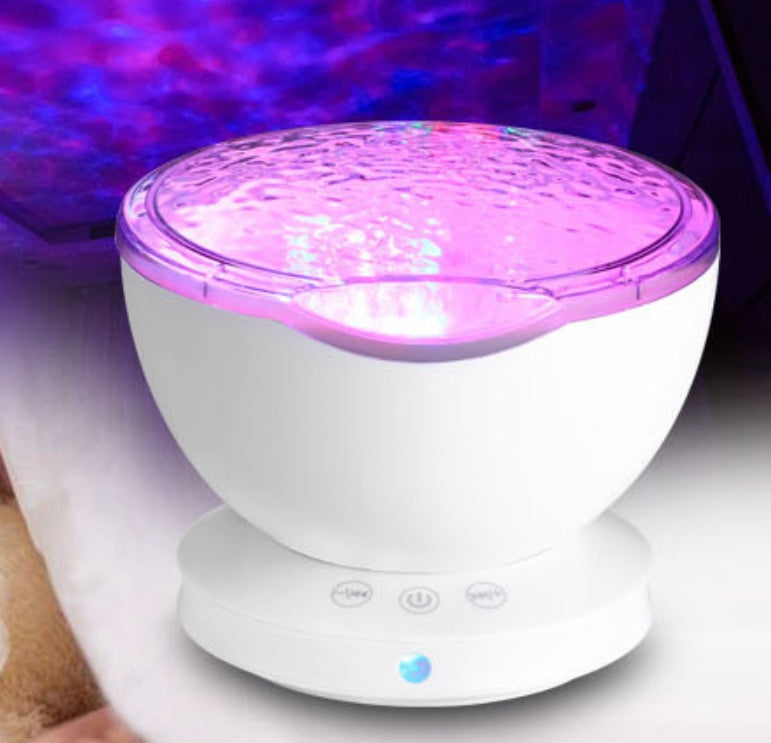 Ocean Wave Projector LED Night Light Remote