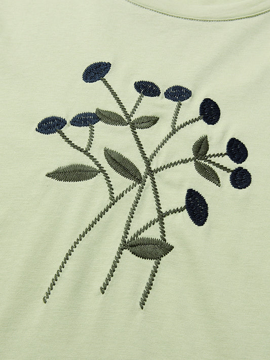 Fashion Cotton Short Sleeve T-shirt Woman