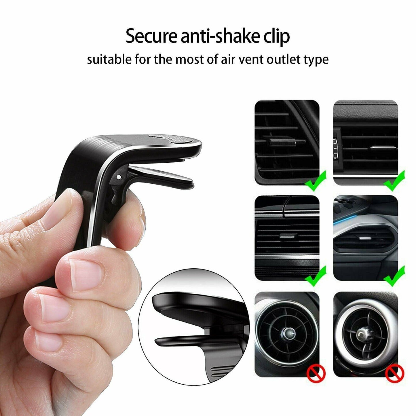 Magnetic Car Phone Holder Stand 360