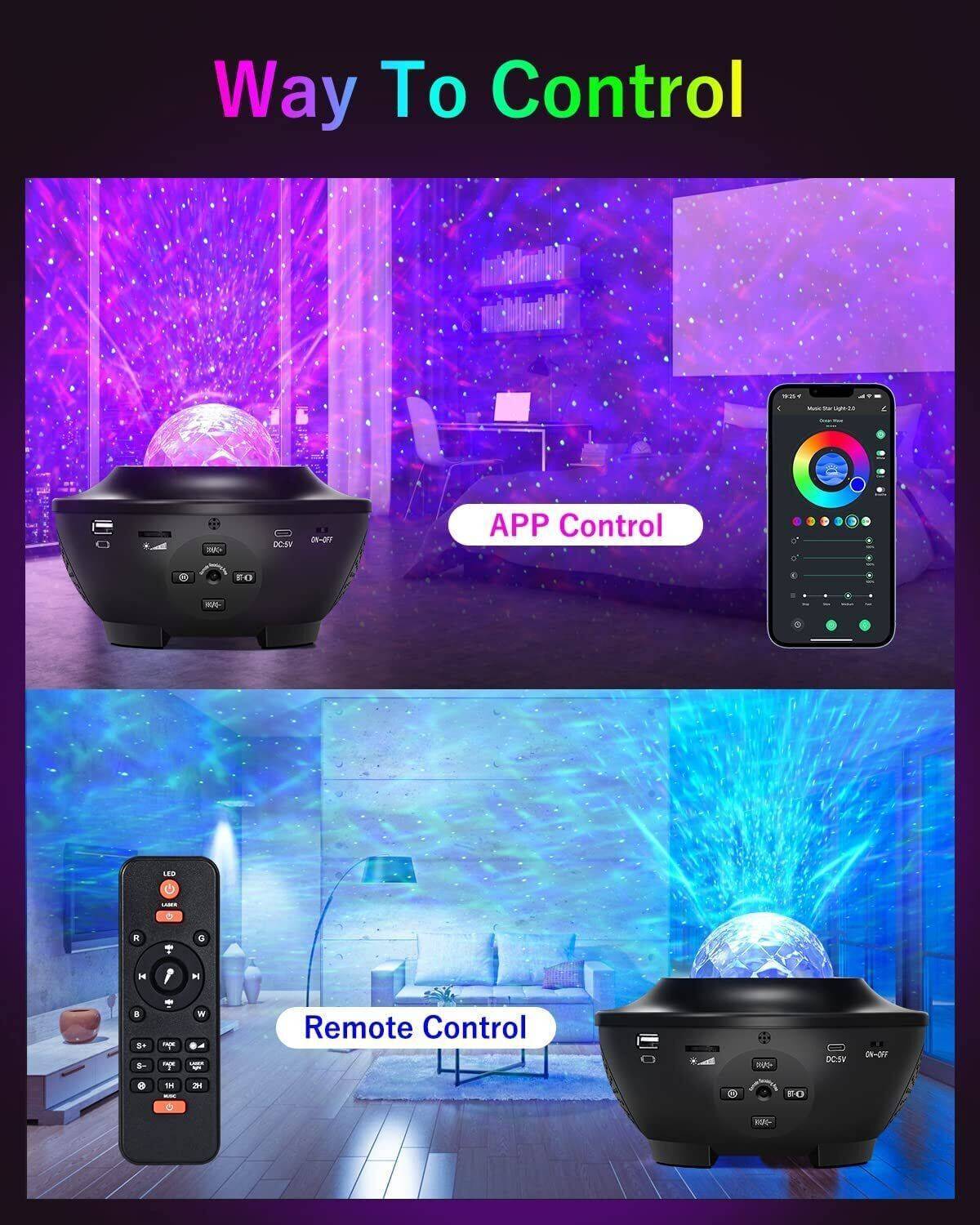 LED Galaxy Light Projector