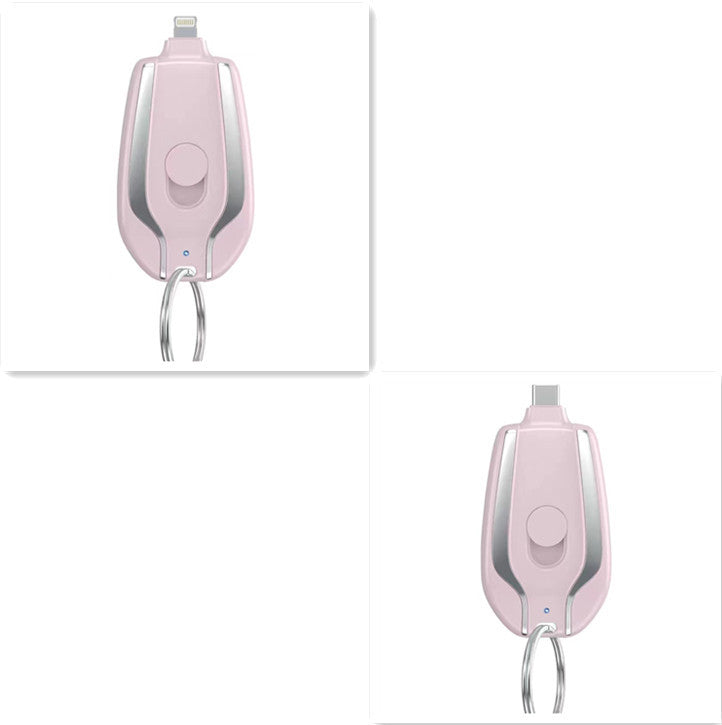 Keyring Charging Bank Wireless Portable 1500 Mah
