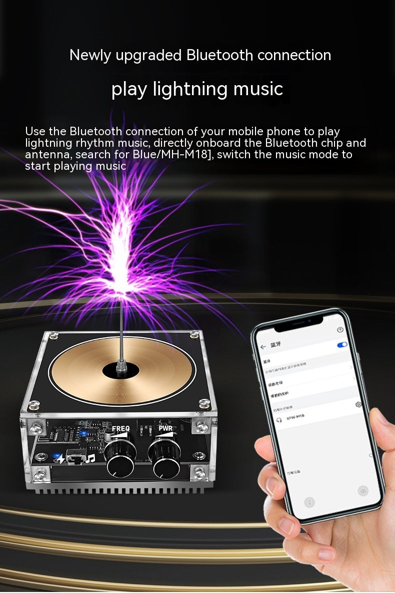 Music Tesla Coil Hand-touching Lightning Bluetooth