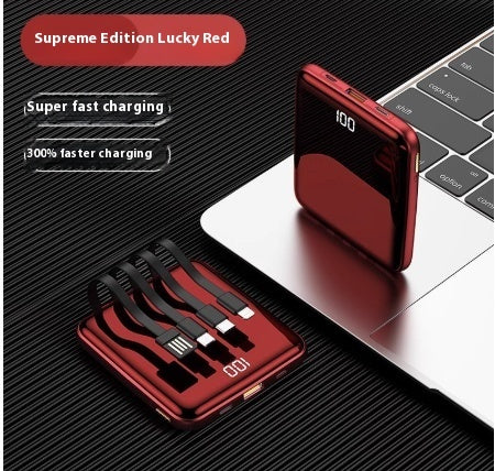 Large Capacity Super Fast Charge With Cable Power Bank