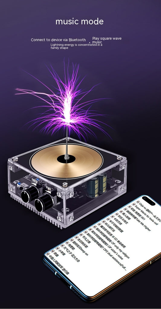 Music Tesla Coil Hand-touching Lightning Bluetooth