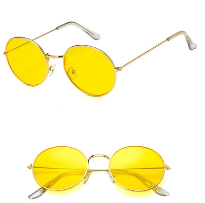 New round jelly sunglasses