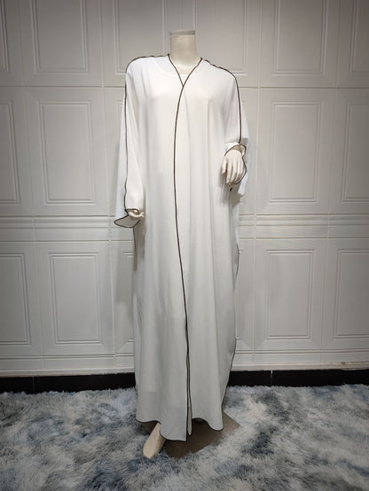 Women's White Patchwork Plus Size
