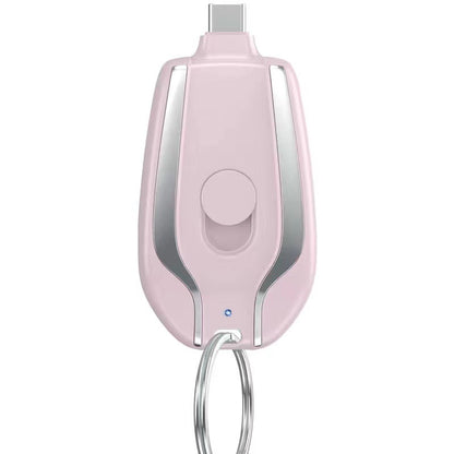 Keyring Charging Bank Wireless Portable 1500 Mah