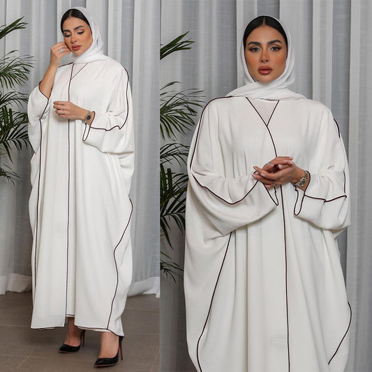 Women's White Patchwork Plus Size