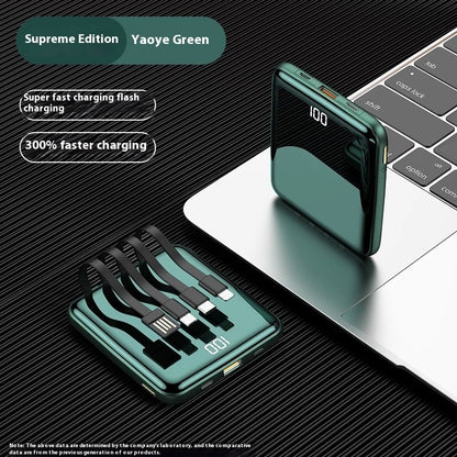 Large Capacity Super Fast Charge With Cable Power Bank