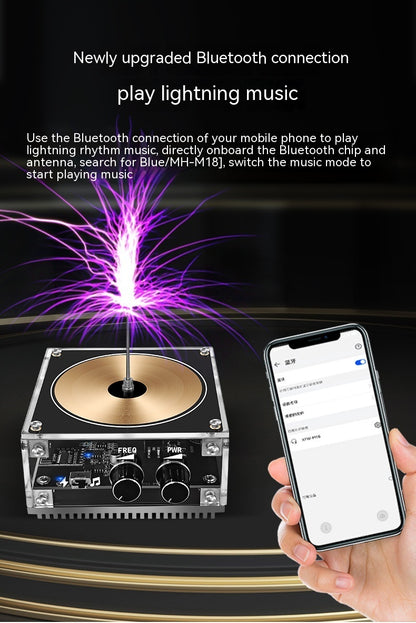 Music Tesla Coil Hand-touching Lightning Bluetooth